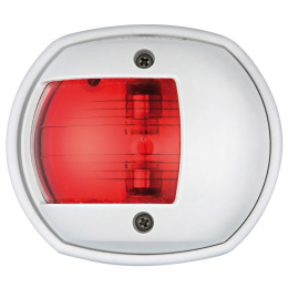 Огонь бортовой Osculati Compact 12, красный, белый пластик, 80 мм (10014733, 11.408.11)